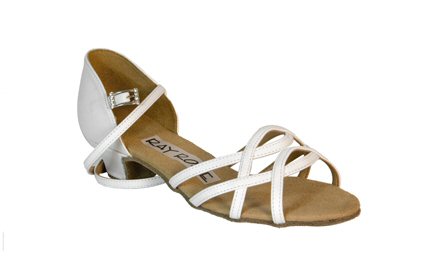 Ray Rose 502 Rainbow white leather girls dance shoes